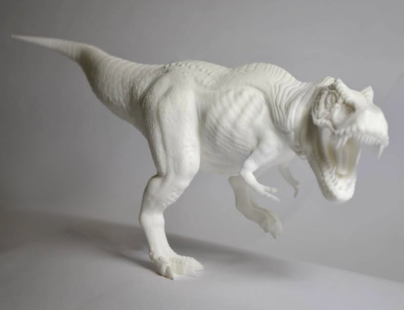 SLS 3d printed trex by jason pereira-sculpted n blender